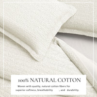 Cotton Honeycomb Waffle Duvet Set