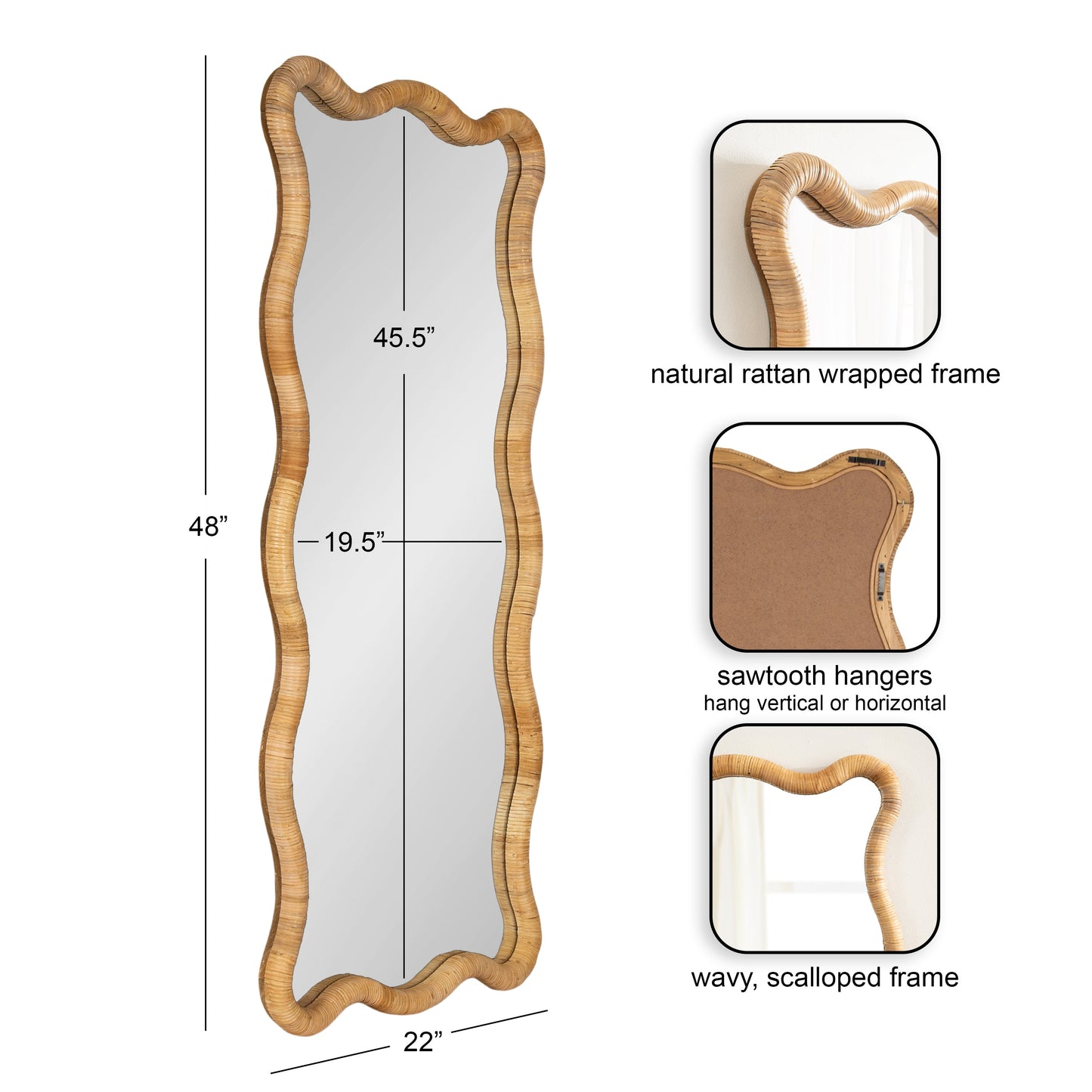 Seriva Rattan Mirror