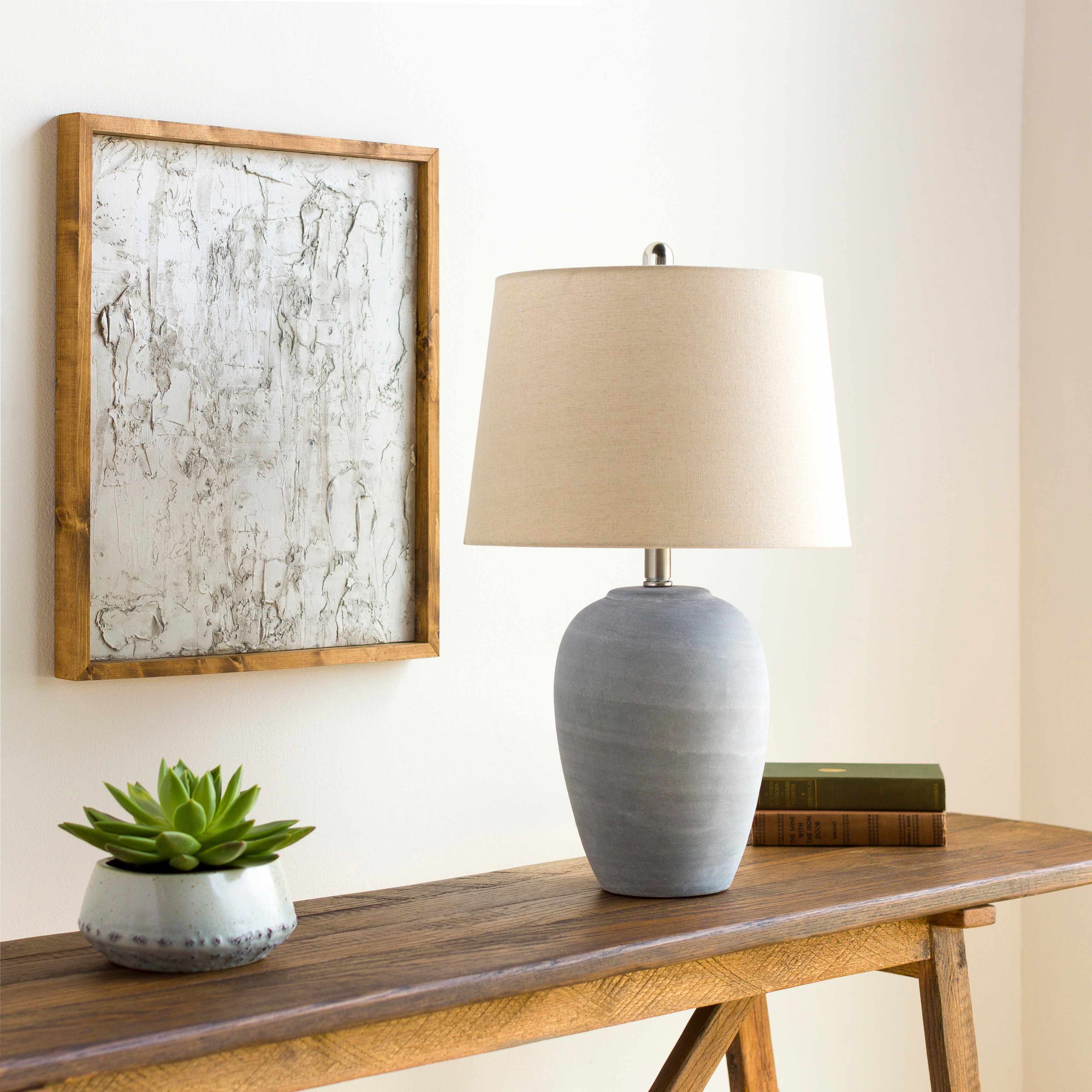 Reverie Brass Glass Table Lamp