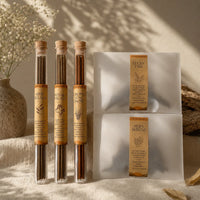 Tibetan incense sampler set of five blends, sticks and cones