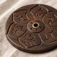 Lotus Wisdom Wooden Incense Holder