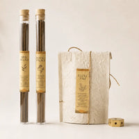 Tibetan incense set with three blends and a holder
