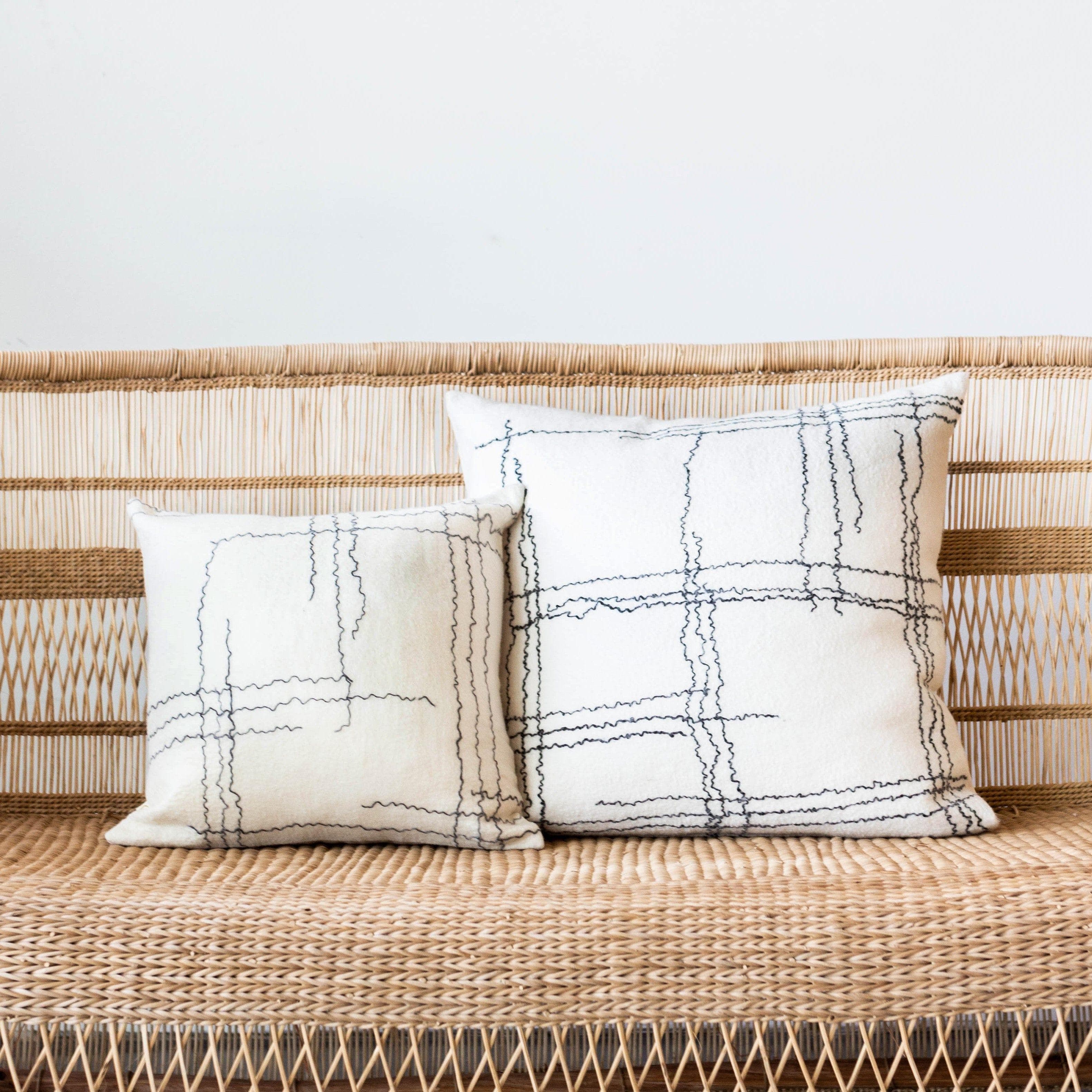 Linear Wool Cushion