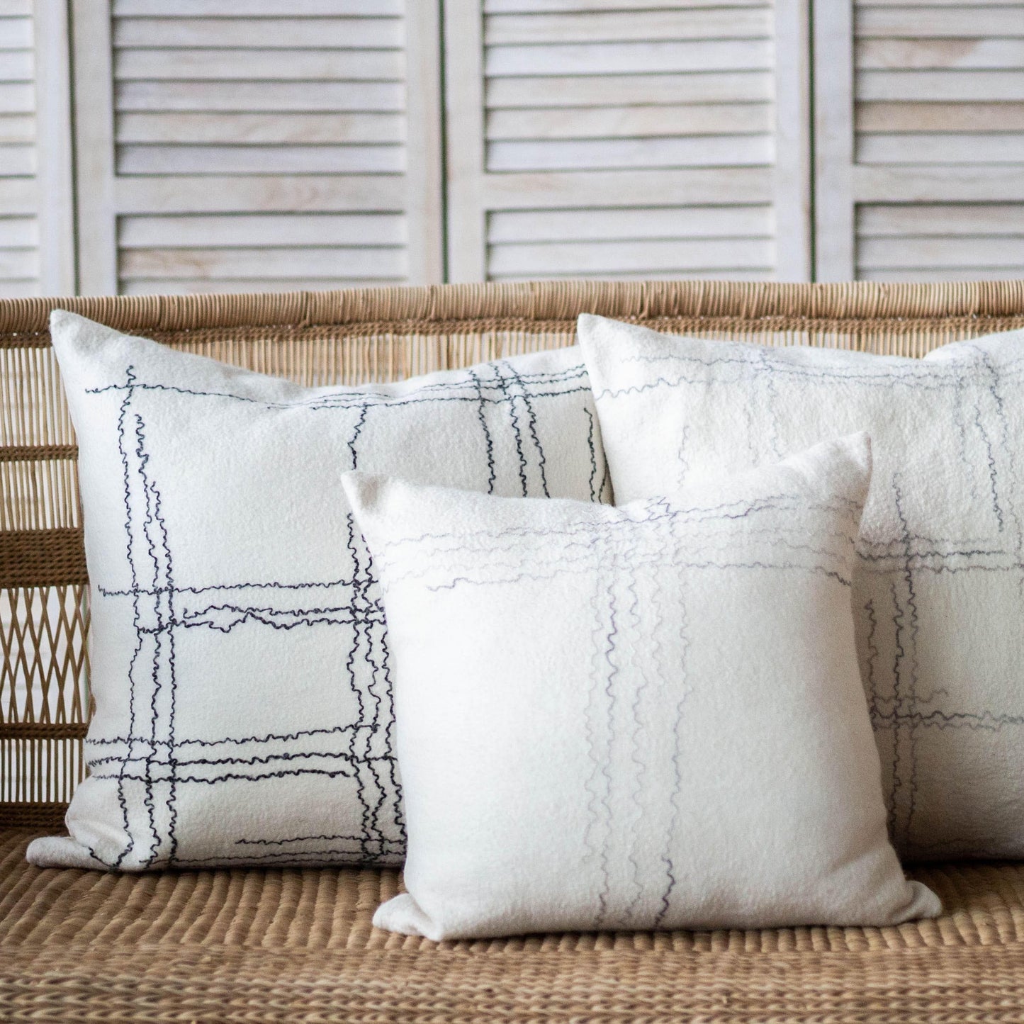 Linear Wool Cushion
