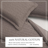 Cotton Honeycomb Waffle Duvet Set