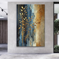 Modern Gold Leaves - Canvas Print