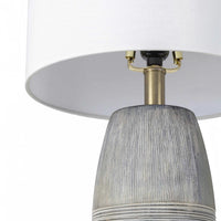 Elio Ribbed Ceramic Table Lamp