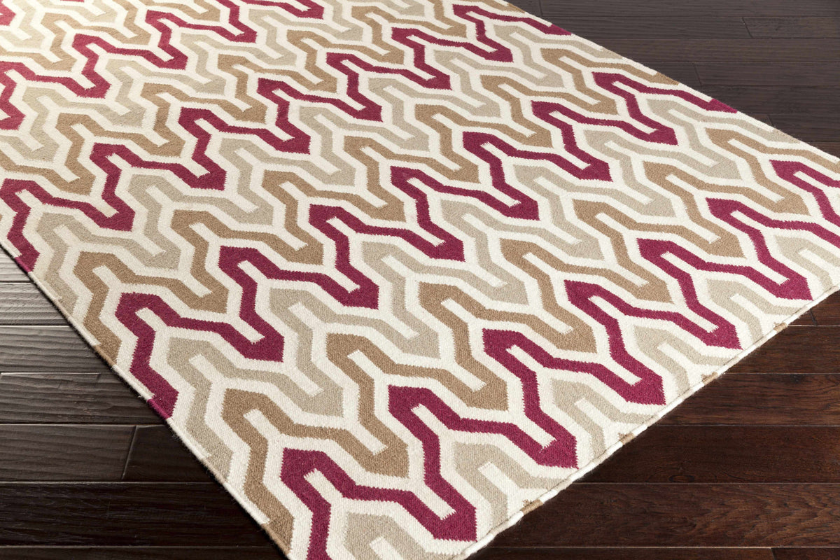 Markesan Wavy Chevron Wool Rug