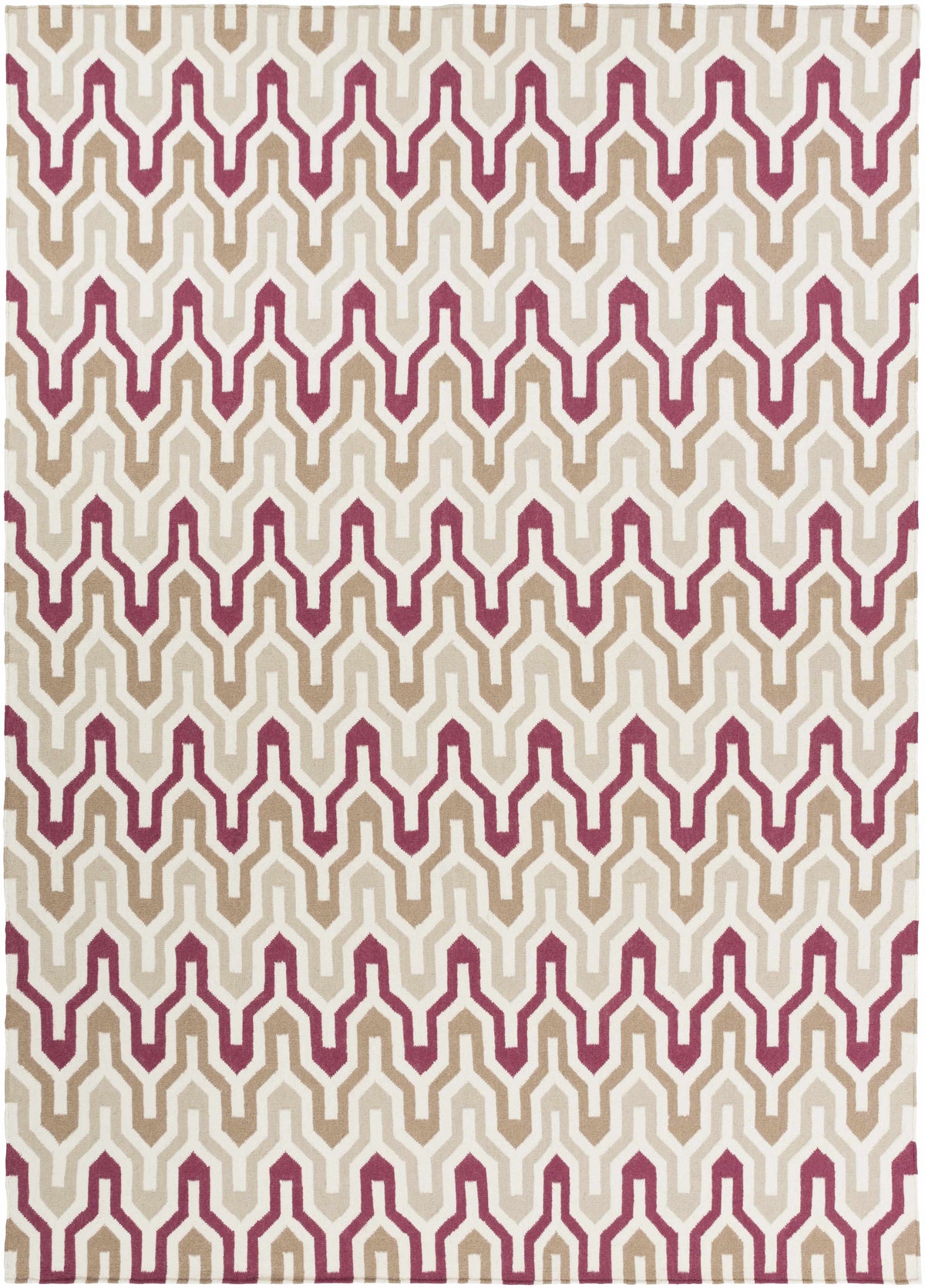 Markesan Wavy Chevron Wool Rug
