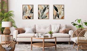 Earth Tone Botanical - Framed Print Set