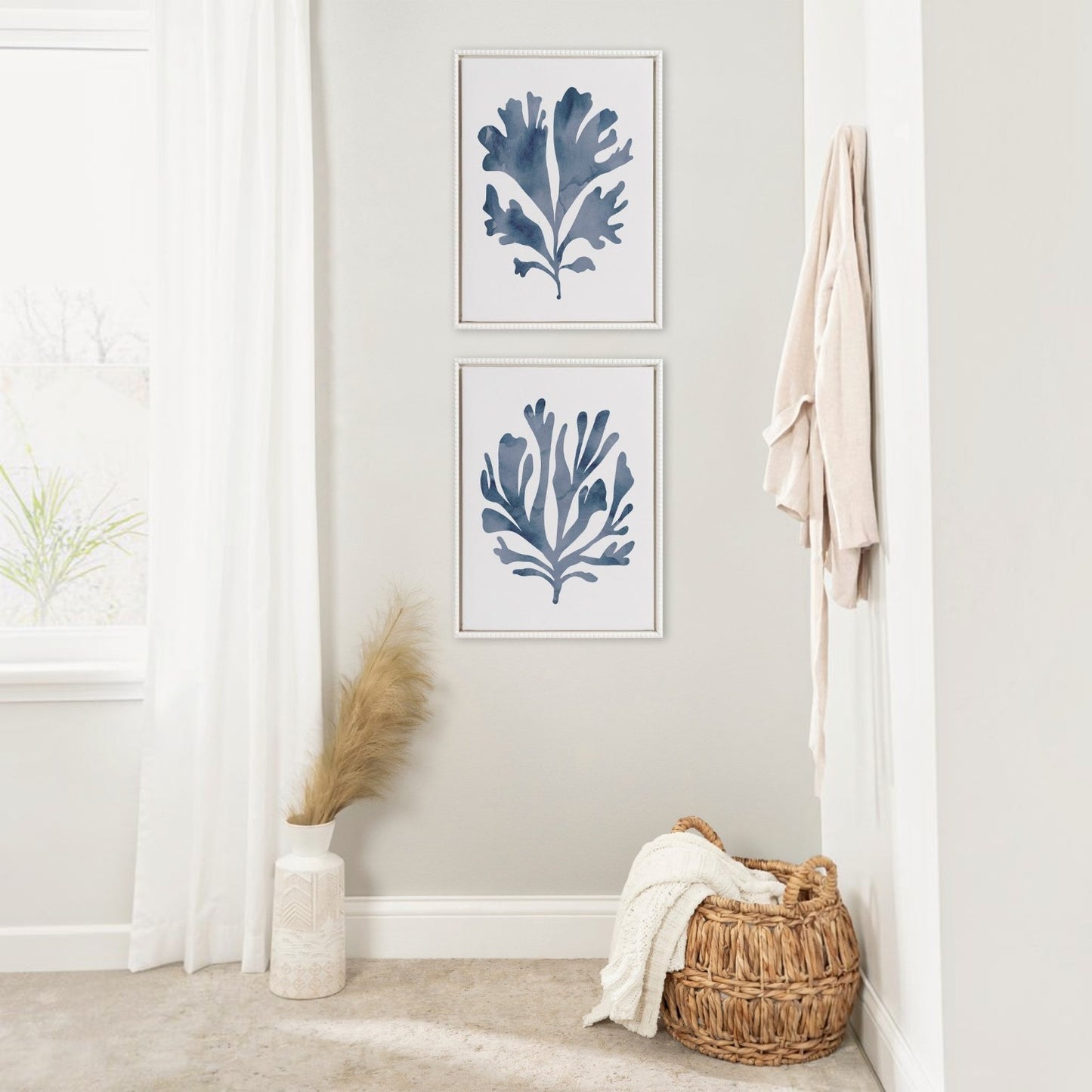 Coral Blue - Framed Print Set