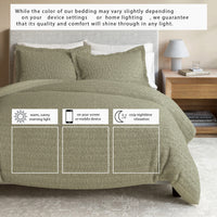 Cotton Honeycomb Waffle Duvet Set