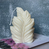 Minimalist Feather Candle