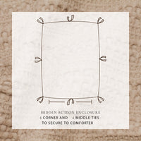 Cotton Honeycomb Waffle Duvet Set
