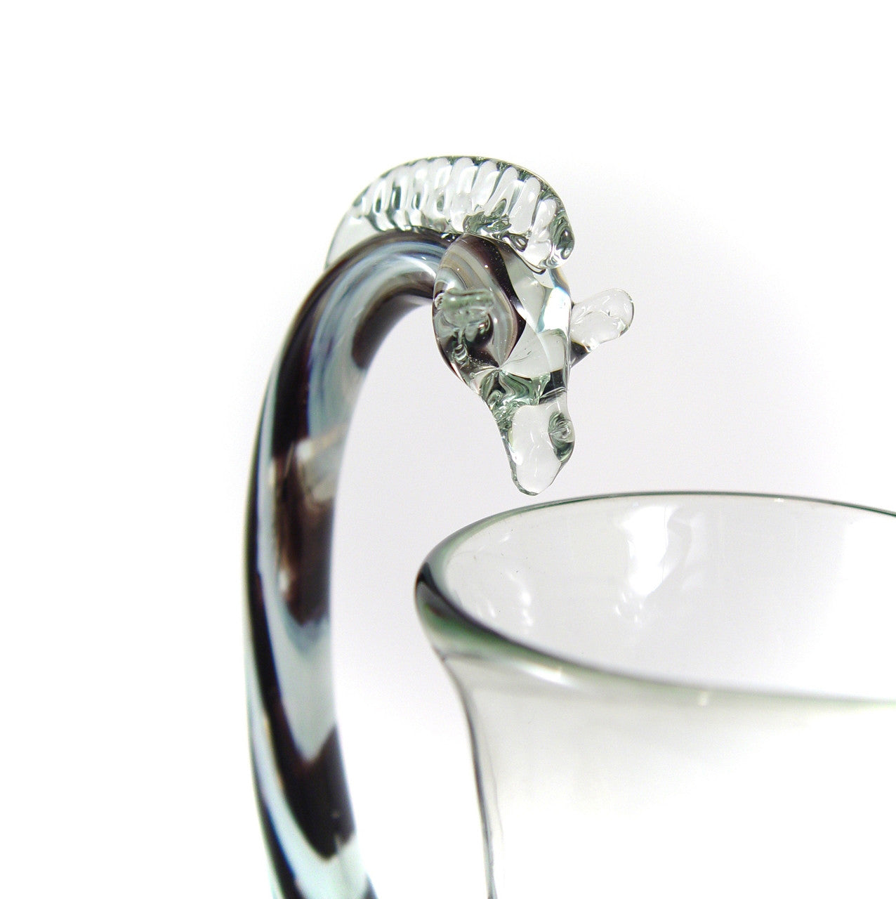Zebra Pitcher - Recycled Glass