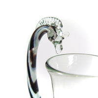 Zebra Pitcher - Recycled Glass