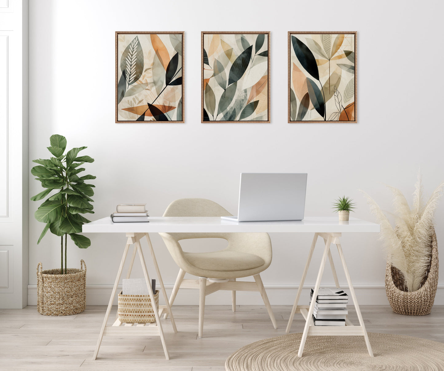 Earth Tone Botanical - Framed Print Set