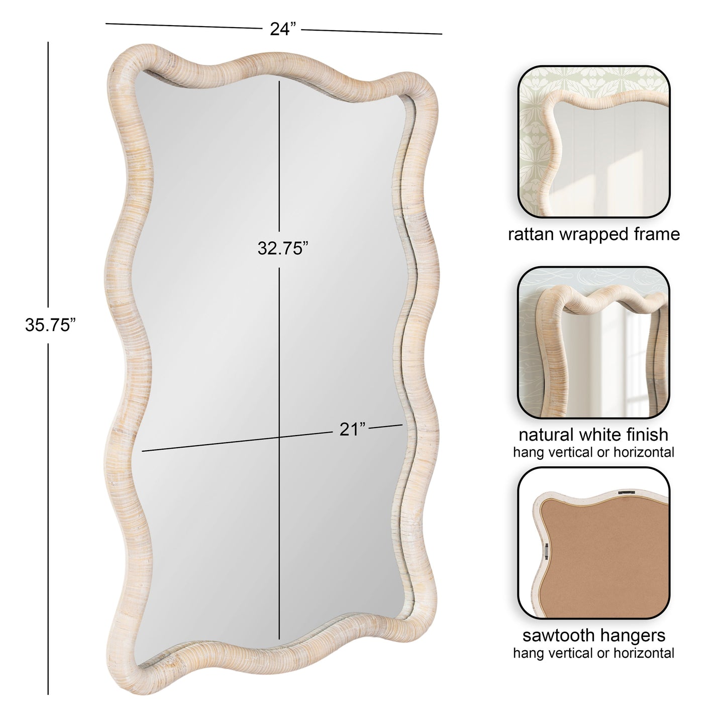 Seriva Rattan Mirror