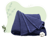 Pure Cotton Waffle Weave Throw