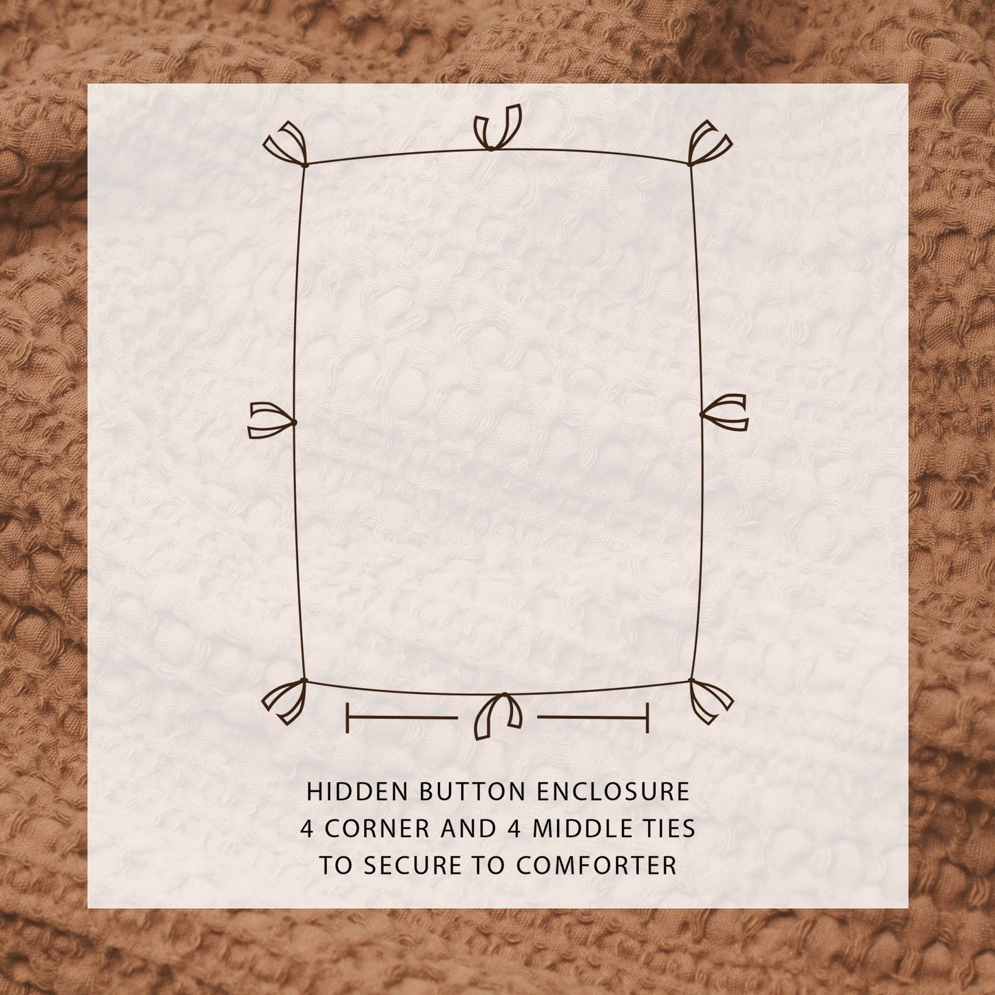 Cotton Honeycomb Waffle Duvet Set