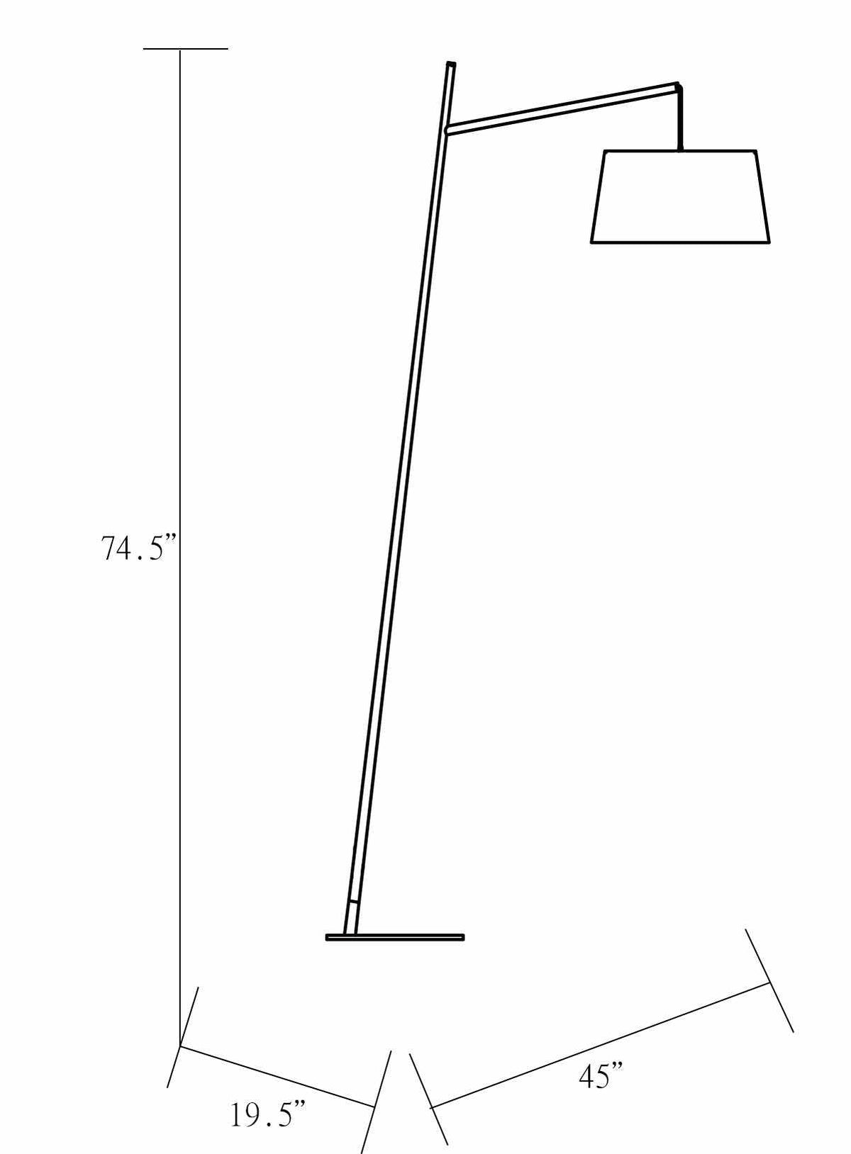 Parys Black Iron Floor Lamp