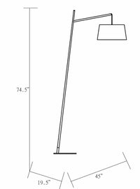 Parys Black Iron Floor Lamp