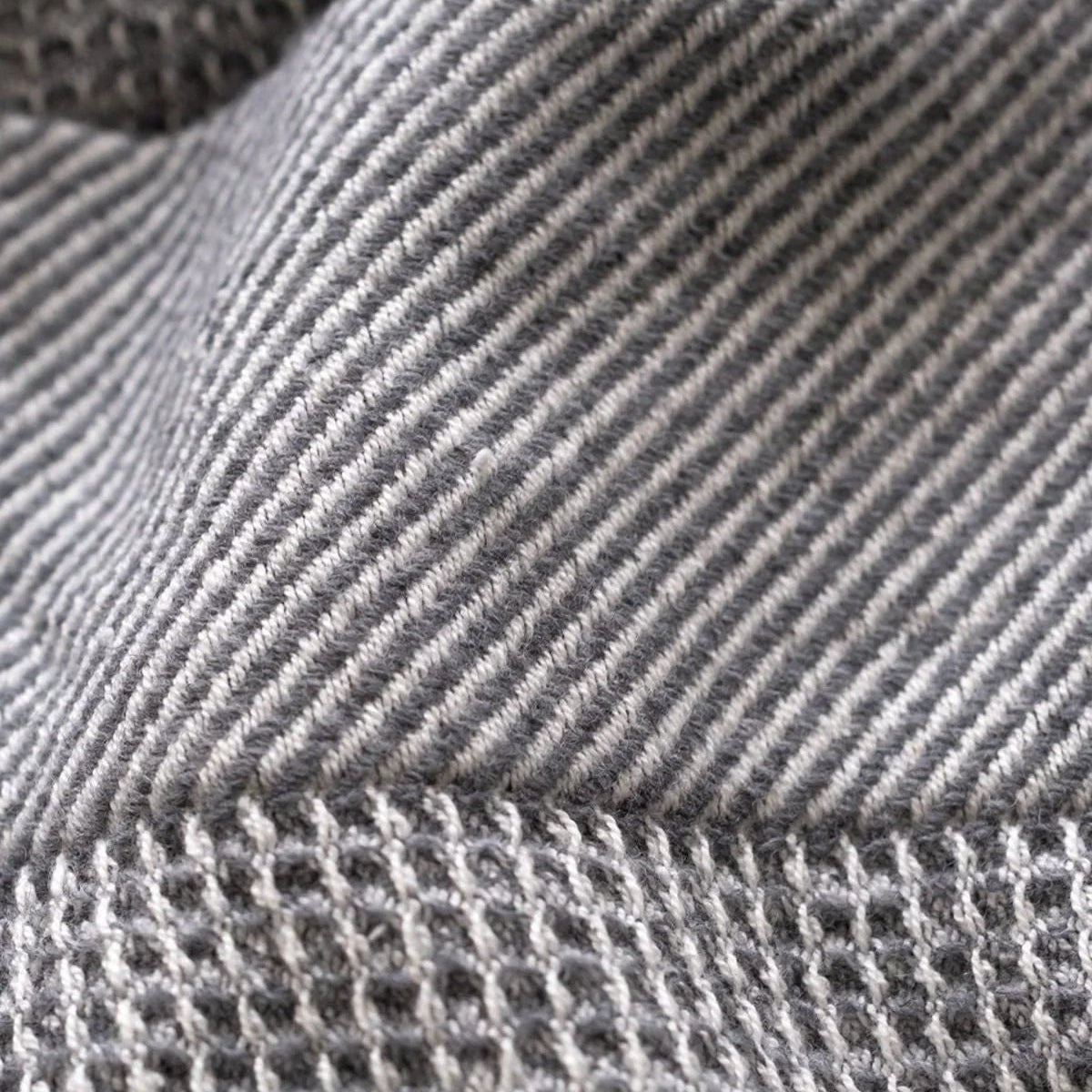 Pergamon Waffle Throw - Grey