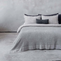 Pergamon Waffle Throw - Grey