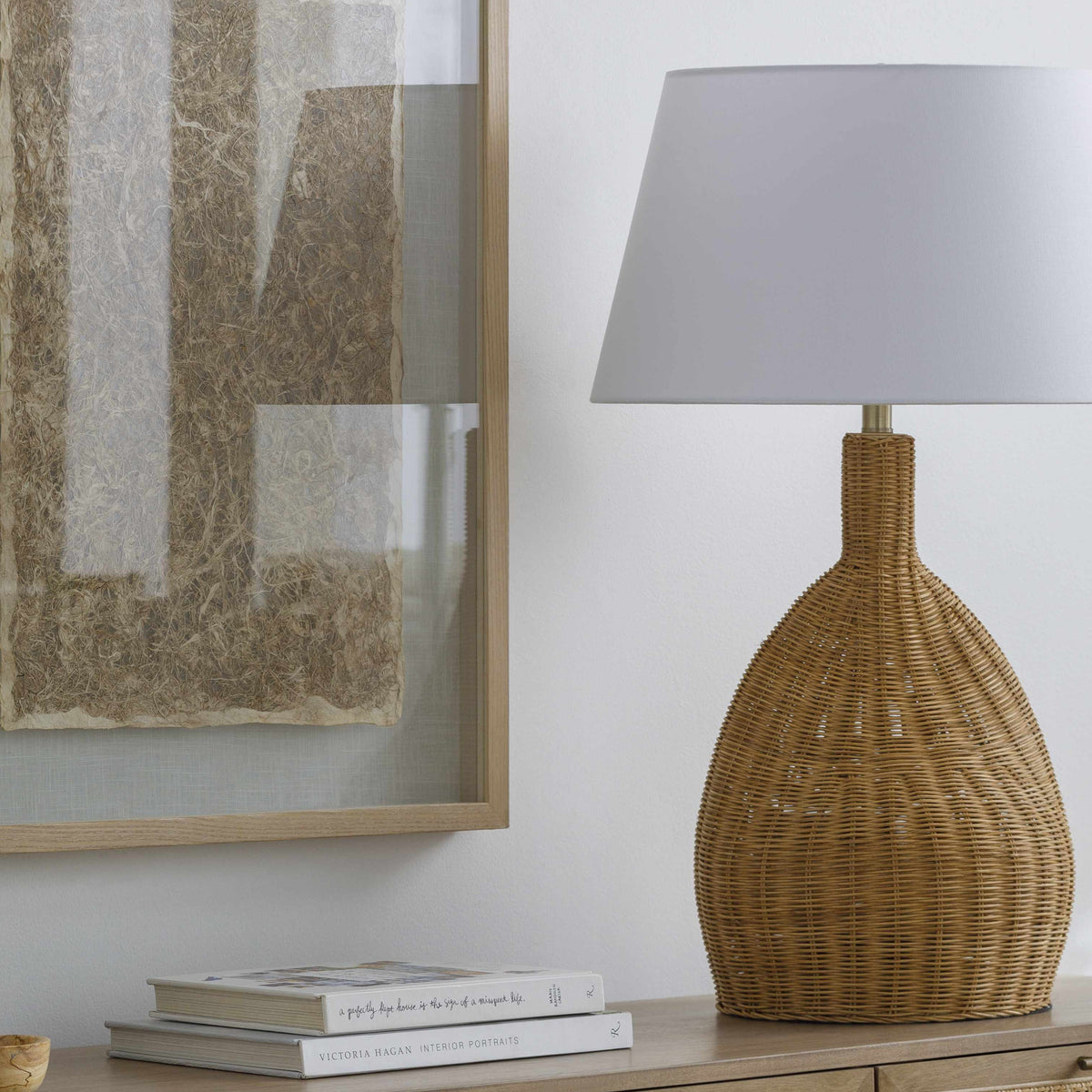 Ponderano Rattan Table Lamp