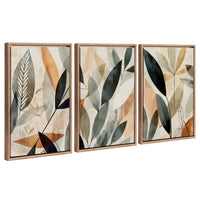 Earth Tone Botanical - Framed Print Set