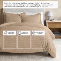 Cotton Honeycomb Waffle Duvet Set