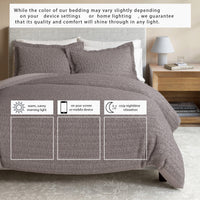 Cotton Honeycomb Waffle Duvet Set
