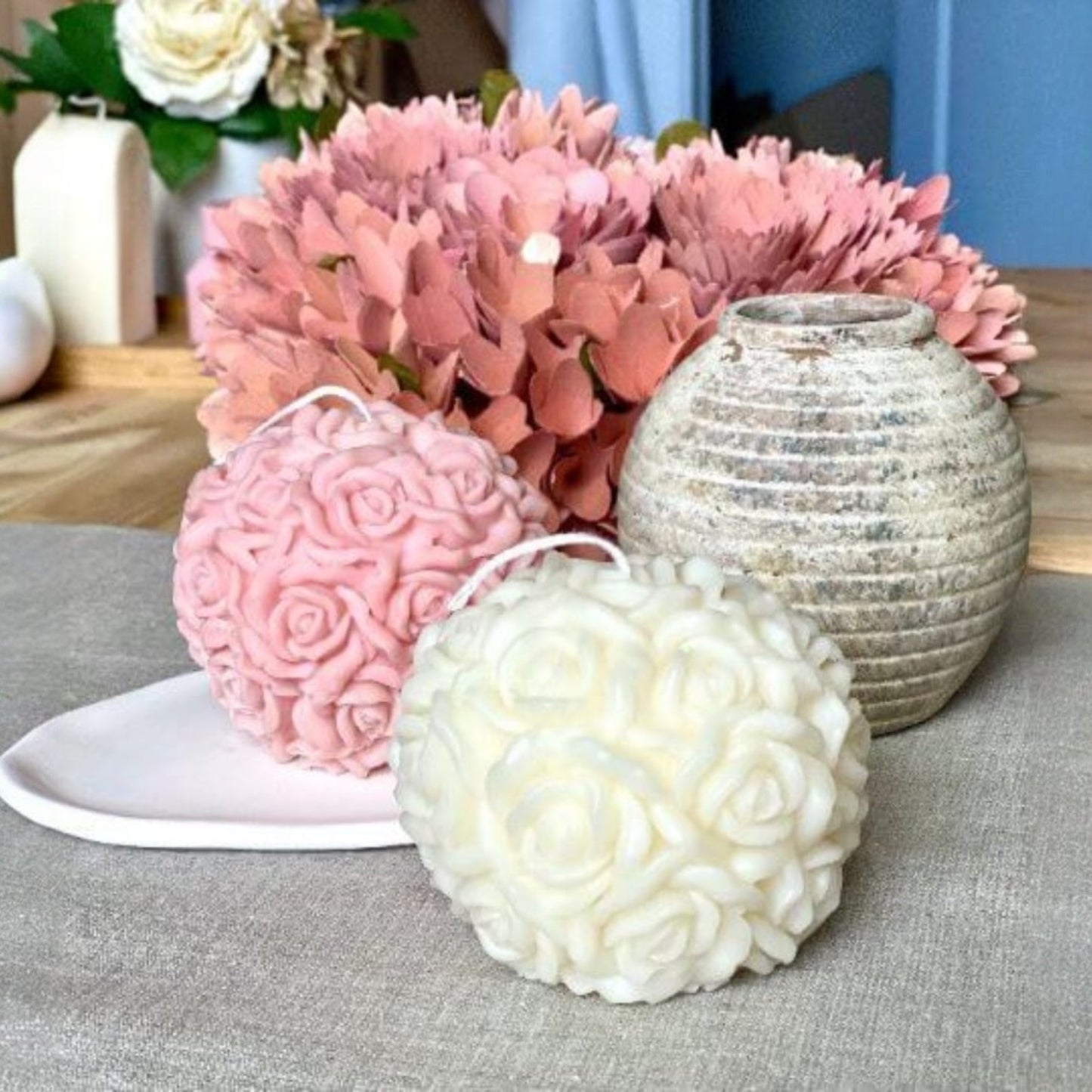 Sculpted Blossom Candle