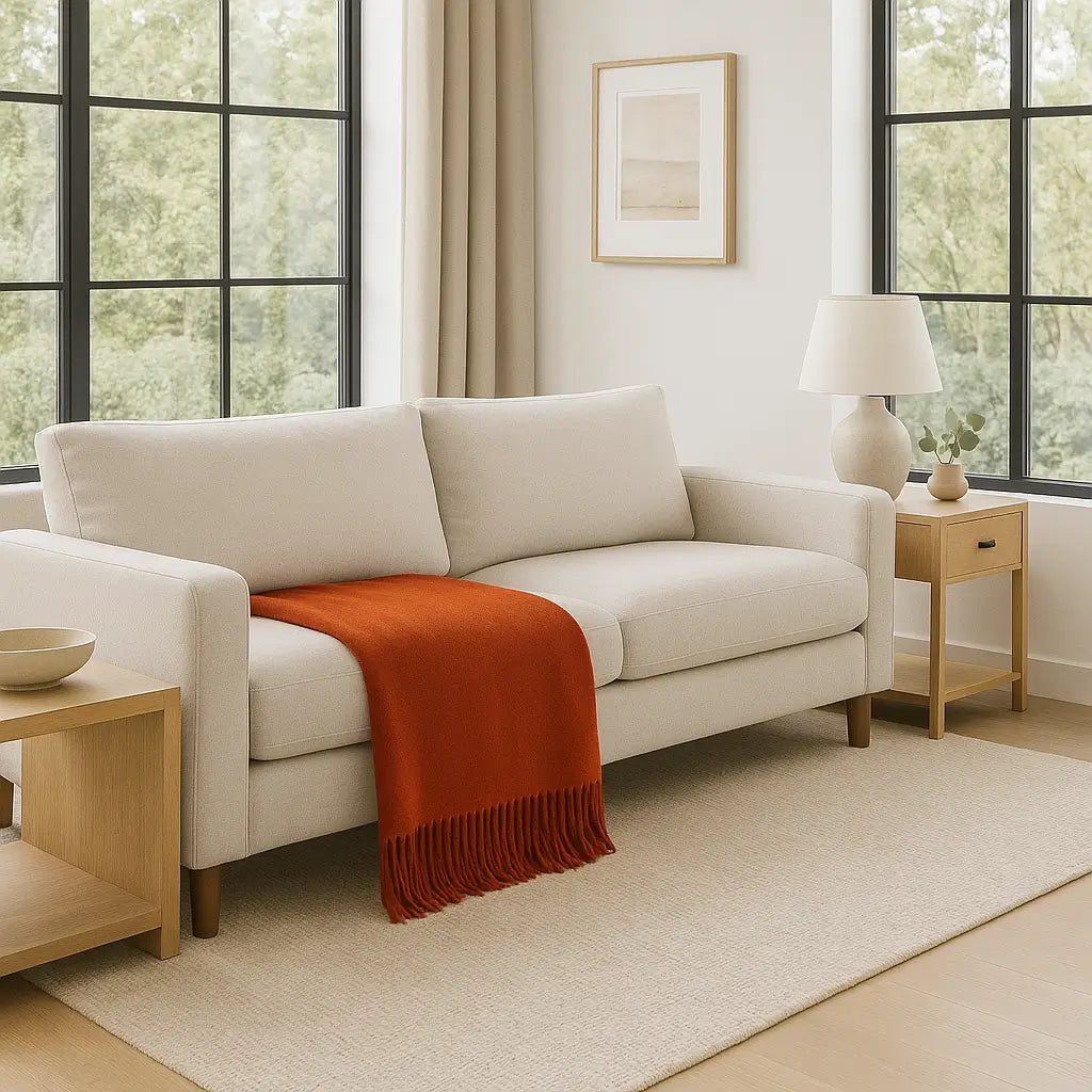 Mongolian Cashmere Throw Blanket
