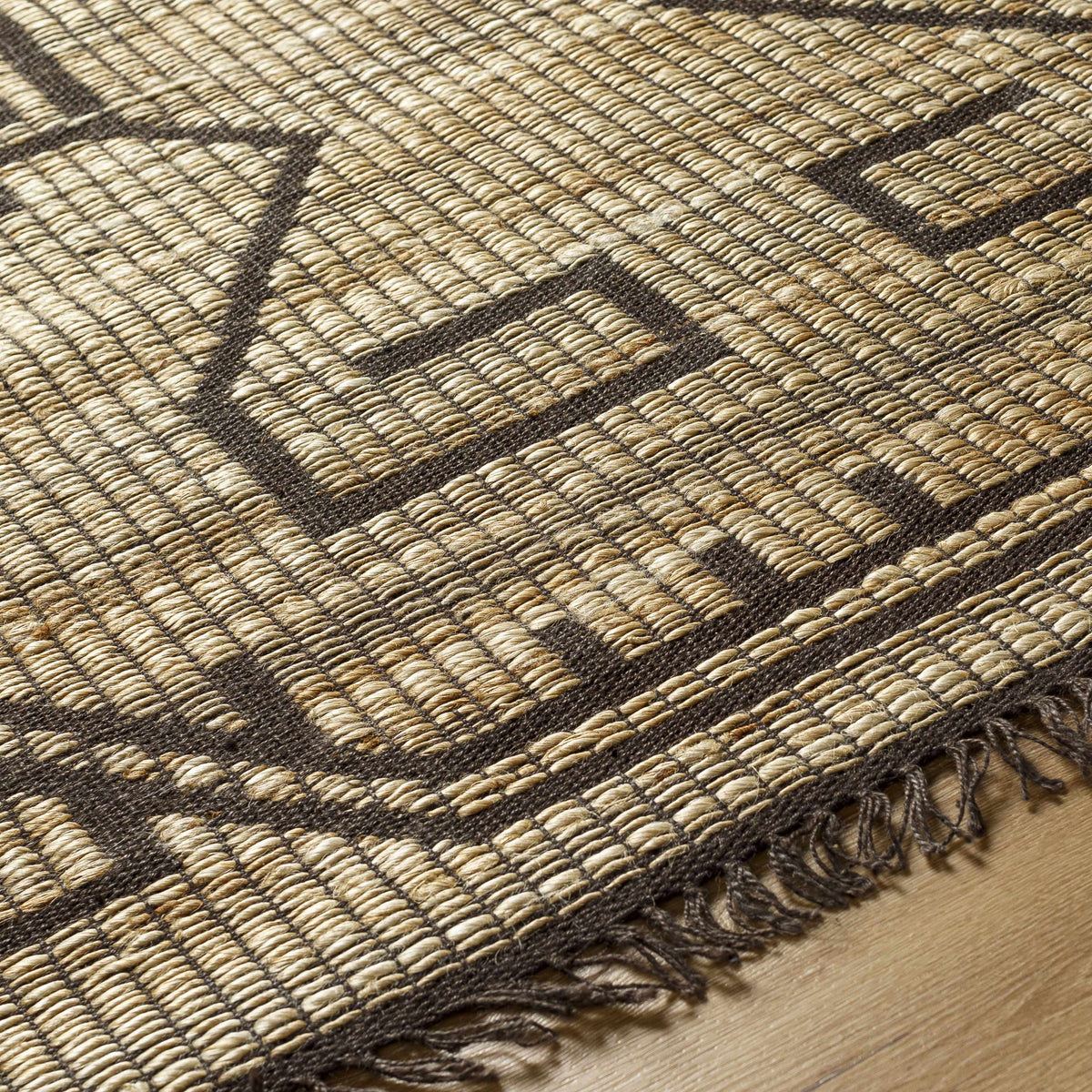 Naoya Fringed Jute Rug
