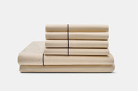 Cotton Piping Bed Sheet Set