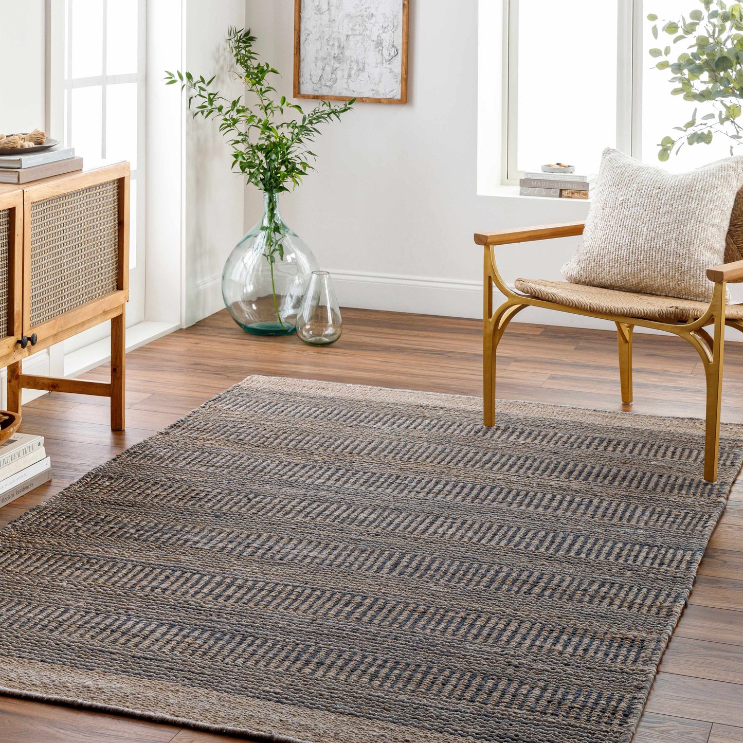 Navy Jute Rug