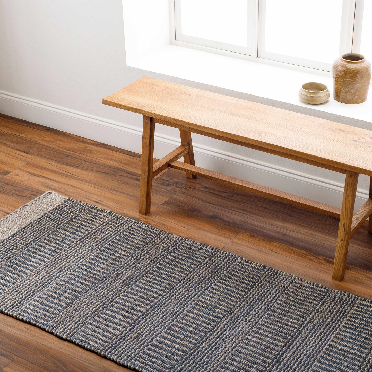 Navy Jute Rug