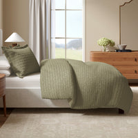 Cotton Honeycomb Waffle Duvet Set
