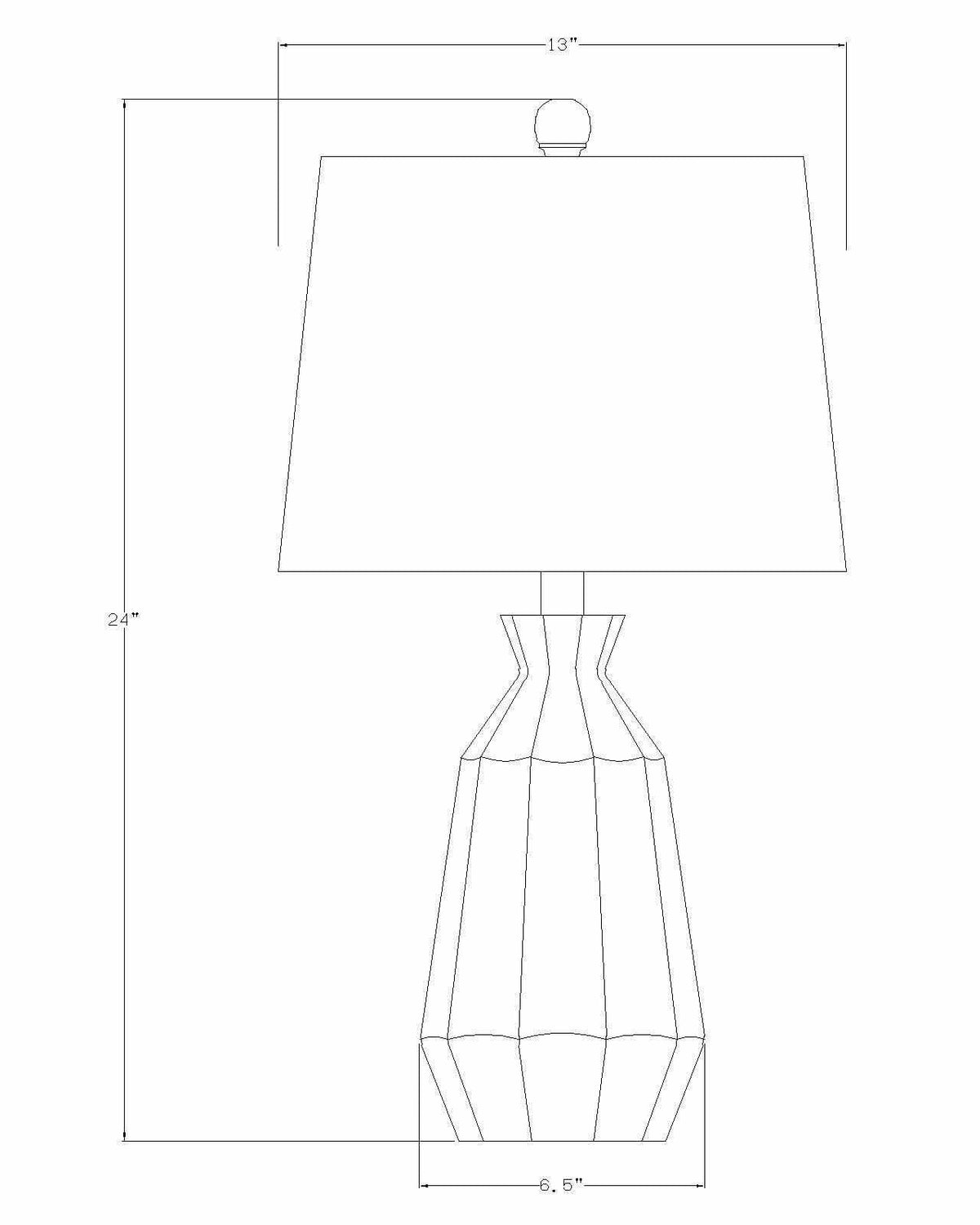 Schlettau Green Ceramic Table Lamp