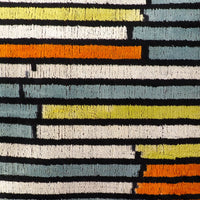 Linear Silk Velvet Cushion Cover