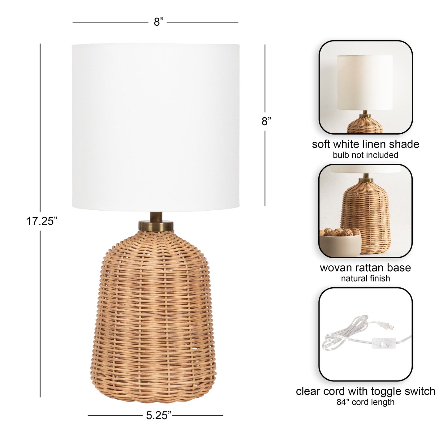 Rattan Table Lamp