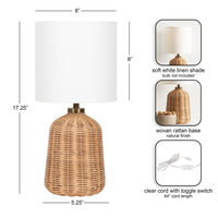 Rattan Table Lamp