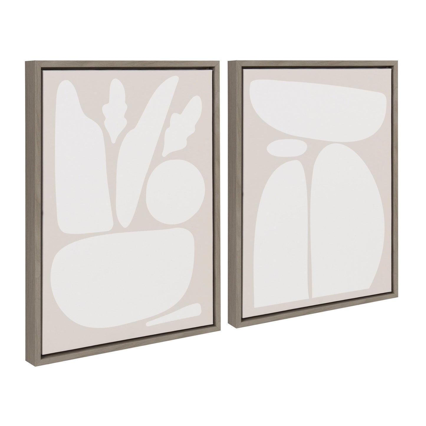 Zen Botanical Rock - Framed Print Set