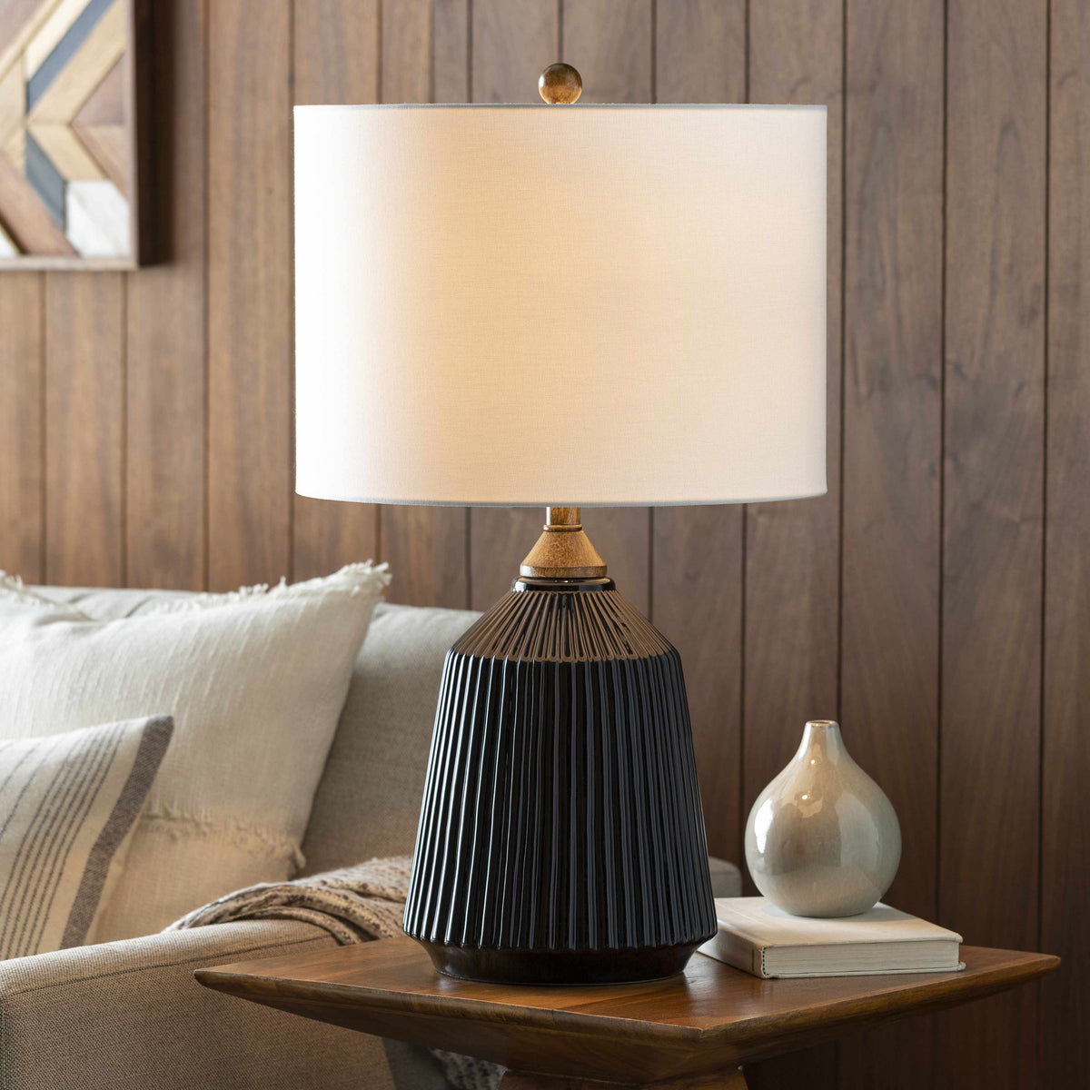 Tramutola Black Ceramic Table Lamp