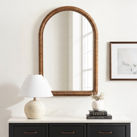 Rahfy Beaded Arch Framed Wall Mirror - 36x24"