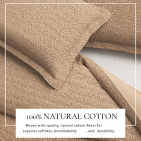 Cotton Honeycomb Waffle Duvet Set