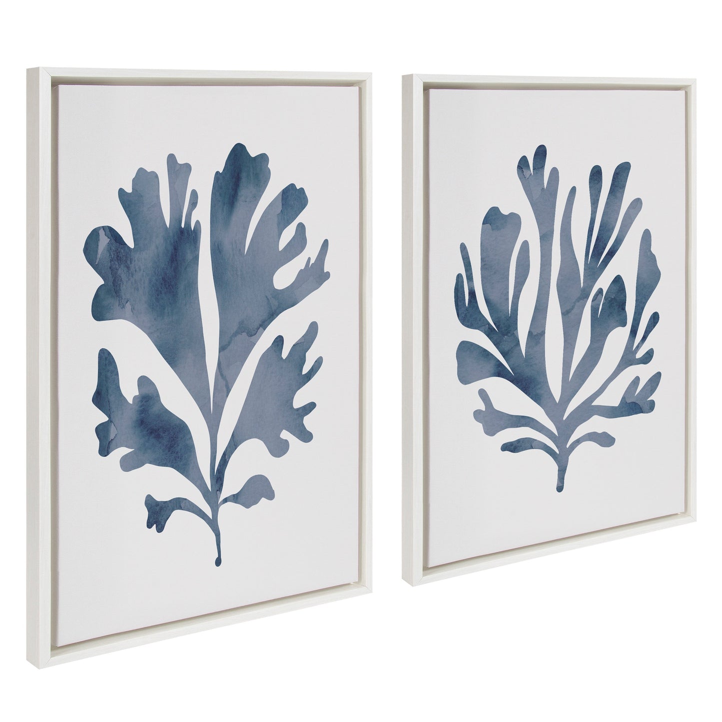 Coral Blue - Framed Print Set