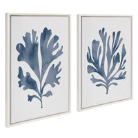 Coral Blue - Framed Print Set
