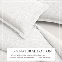 Cotton Honeycomb Waffle Duvet Set